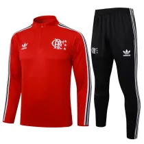 Mens Flamengo Training Suit Red 2025/26
