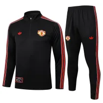 Mens Manchester United Training Suit Black 2025/26