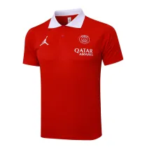 Mens PSG x Jordan Polo Shirt Red 2025/26