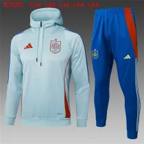 Kids Spain Hoodie Sweatshirt + Pants Suit Light Green 2025