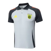 Mens Benfica Polo Shirt Grey 2025/26