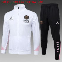 Kids PSG x Jordan Jacket + Pants Training Suit White 2025/26