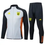 Mens Benfica Jacket + Pants Training Suit Grey 2025/26