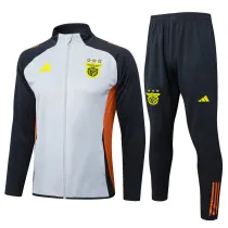Mens Benfica Jacket + Pants Training Suit Grey 2025/26
