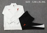 Mens Liverpool Jacket + Pants Training Suit Light Grey 2025/26