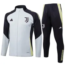 Mens Juventus Jacket + Pants Training Suit Light Grey 2025/26