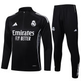 Mens Real Madrid Training Suit Black 2025/26