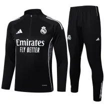 Mens Real Madrid Training Suit Black 2025/26
