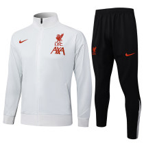 Mens Liverpool Jacket + Pants Training Suit Light Grey 2025/26
