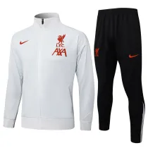 Mens Liverpool Jacket + Pants Training Suit Light Grey 2025/26