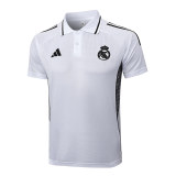 Mens Real Madrid Polo Shirt White 2025/26