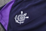 Mens Corinthians Short Training Suit Purple 2025/26