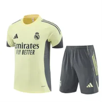 Mens Real Madrid Short Training Suit Yellow 2025/26