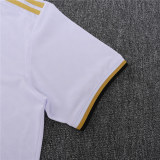 Mens Real Madrid Polo Shirt White - Gold 2025/26