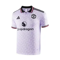 Mens Manchester United Polo Shirt White 2025/26