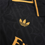 Mens Real Madrid Polo Shirt Black 2025/26