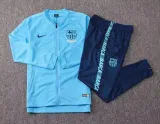 Mens Barcelona Jacket + Pants Training Suit Light Blue 2025/26