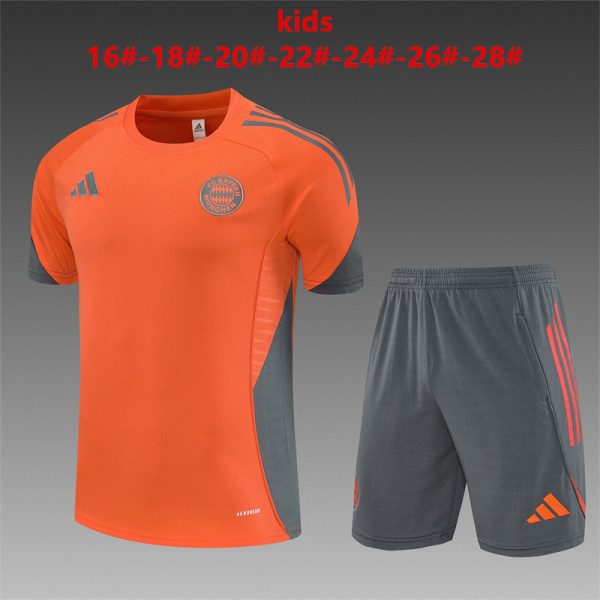 Kids Bayern Munich Short Training Suit Orange 2025/26