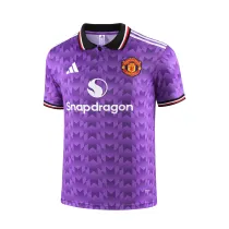 Mens Manchester United Polo Shirt Purple 2025/26