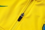 Mens Brazil Jacket + Pants Training Suit Yellow 2025
