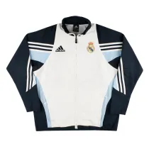 Mens Real Madrid All Weather Windrunner Jacket White - Black Classic