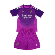 Kids Real Madrid Goalkeeper Purple Jersey 2025/26