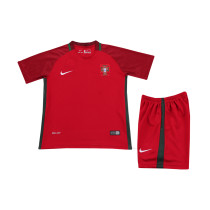 Kids Retro Portugal Home Jersey 2016