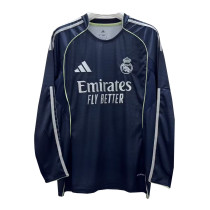 Mens Real Madrid Away Jersey Long Sleeve 2025/26