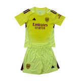 Kids Arsenal Goalkeeper Yellow Jersey 2025/26