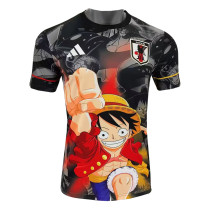 Mens Japan Special Edition King of Pirates Luffy Black Jersey 2025