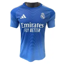 Mens Real Madrid Goalkeeper Blue Jersey 2025/26