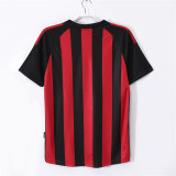 Mens AC Milan Retro Home Jersey 2002/03
