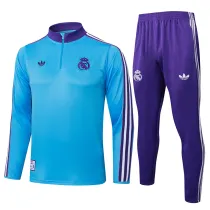 Mens Real Madrid Training Suit Blue 2025/26