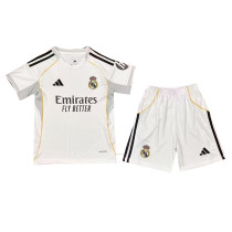 Kids Real Madrid Home Jersey 2025/26