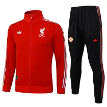 Mens Liverpool Jacket + Pants Training Suit Red 2025/26