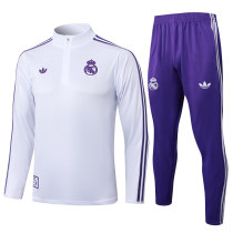 Mens Real Madrid Training Suit White 2025/26