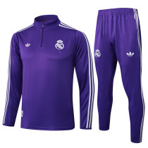 Mens Real Madrid Training Suit Purple 2025/26