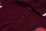 Mens Bayern Munich Polo Shirt Burgundy 2025/26