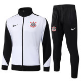 Mens Corinthians Jacket + Pants Training Suit White 2025/26