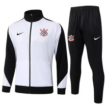 Mens Corinthians Jacket + Pants Training Suit White 2025/26