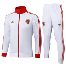 Mens Bayern Munich Jacket + Pants Training Suit 125th Years Anniversay White 2025/26