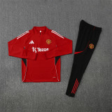 Mens Manchester United Training Suit Red 2025/26