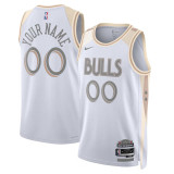 Mens Chicago Bulls Nike White 2025 Swingman Jersey - City Edition