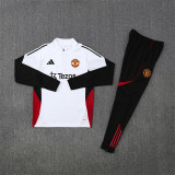 Mens Manchester United Training Suit White 2025/26