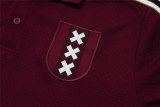 Mens Ajax Polo Shirt Burgundy 2025/26