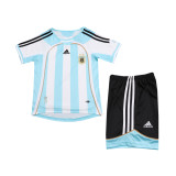 Kids Retro Argentina Home Jersey 2006/07