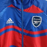 Mens Arsenal  All Weather Windrunner Jacket Blue - Red 2025/26