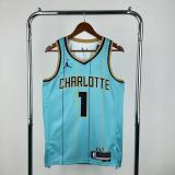 Mens Charlotte Hornets Jordan Brand Teal 2025 Swingman Jersey - City Edition