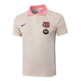 Mens Barcelona Polo Shirt Apricot 2025/26