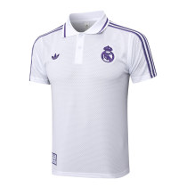 Mens Real Madrid Polo Shirt White 2025/26